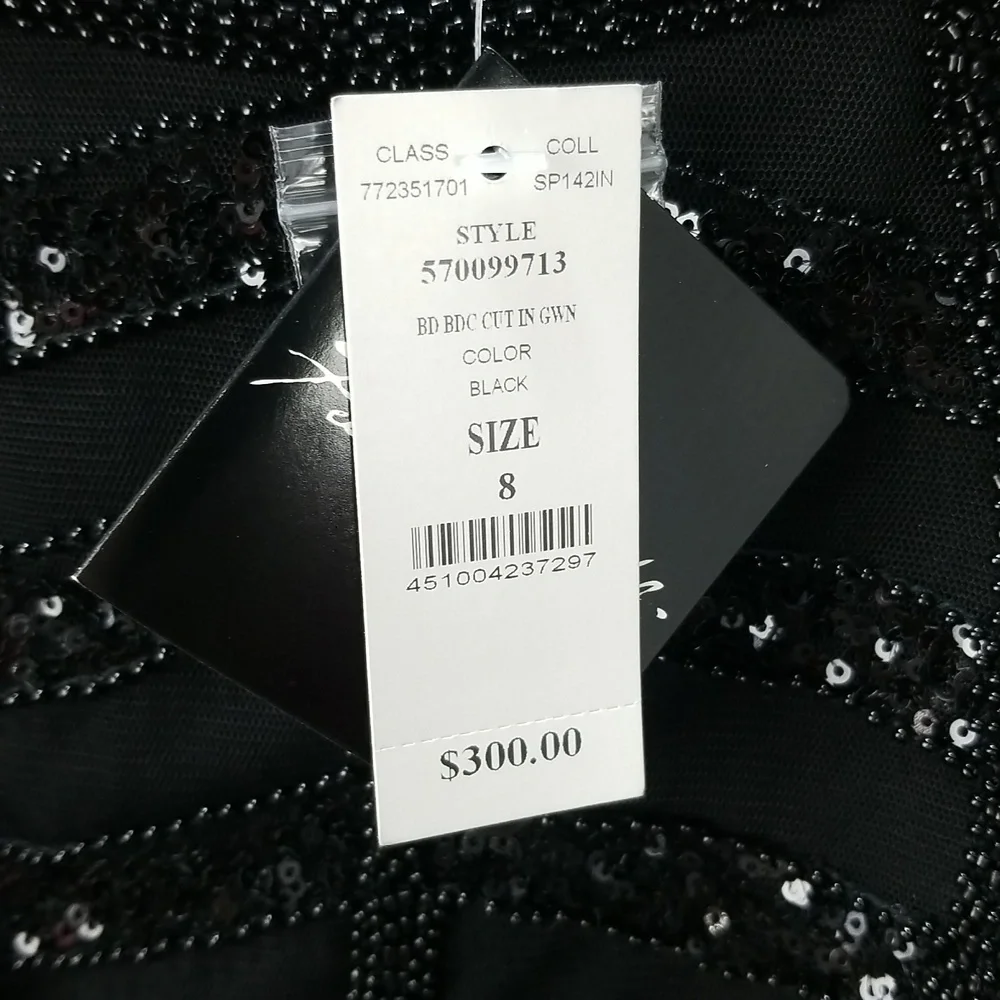 White House Black Market Beaded Cut in Gown NWT - Picture 12 of 14